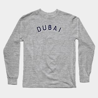 Dubai United Arab Emirates Vintage Arched Type Long Sleeve T-Shirt